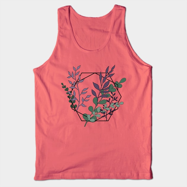 Floral Geometry Tank Top by ArtByGB